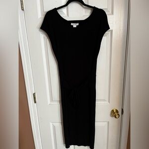 White House Black Market Black and White Sheath Maxi Dress